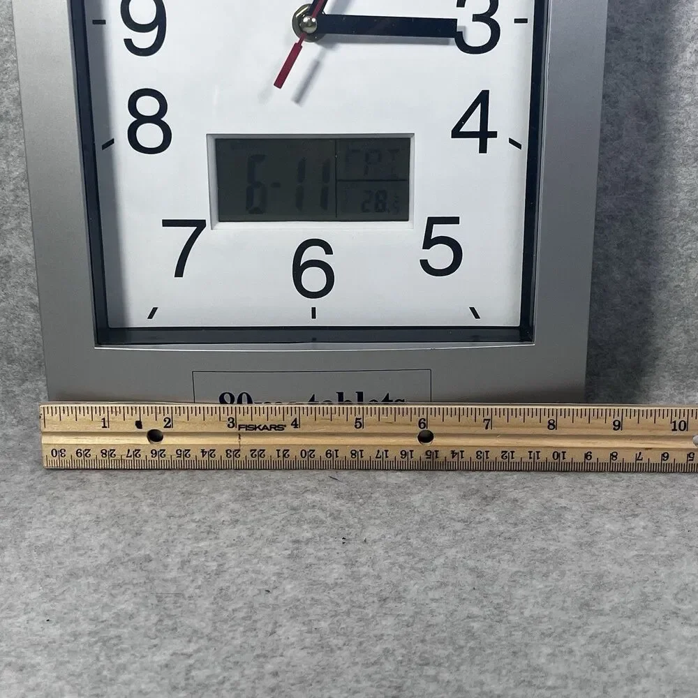 Pravachol Sodium Pharmacist Wall Clock RX Pharmaceutical Date Day Temperature‎